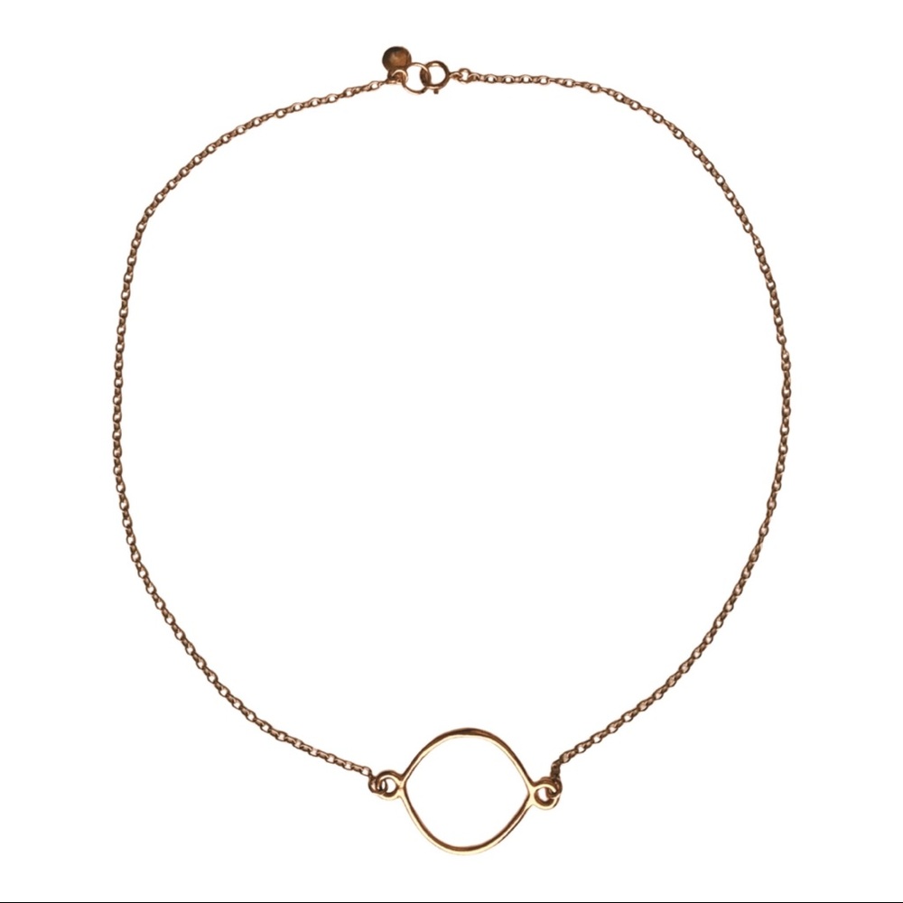 Gorjana Open Circle Gold Necklace